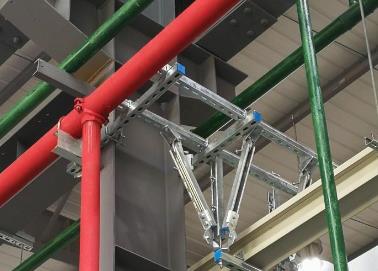 巨野该抗震支架的整体式支吊架结构协调性好